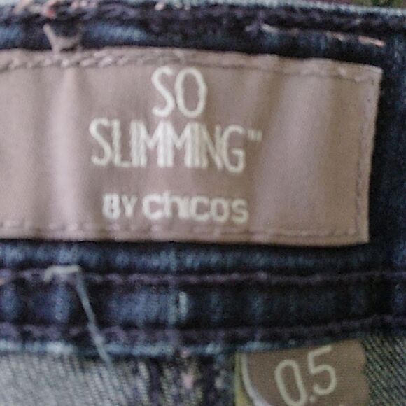 Chico's Jeans Size 0.5 (6) So-Slimming Stretch Denim Mid Rise - Picture 10 of 14